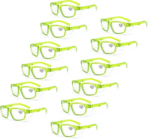 Miniatura 14 de ProtectX Lentes de lectura elegantes para mujeres y hombres, antivaho y antiarañazos, protección UV, gafas de seguridad antiimpactos