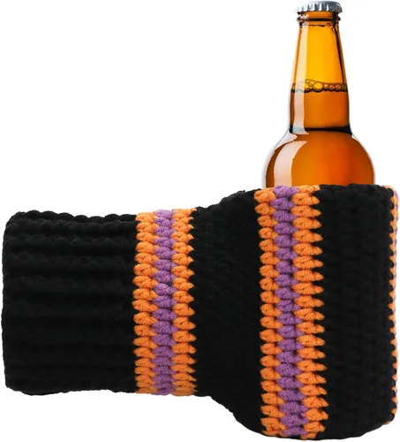Miniatura 12 de Guantes de lana FunisFun para cerveza, guante tejido para beber con costuras para regalo de broma de elefante blanco, idea para fiestas previas al