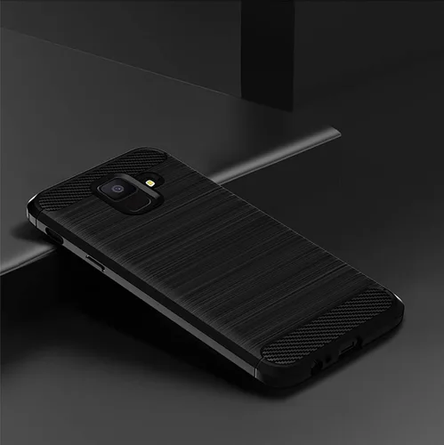 Miniatura 3 de Asuwish Funda de teléfono para Samsung Galaxy A6 con protector de pantalla de vidrio templado y accesorios de celda de silicona delgada y suave TPU