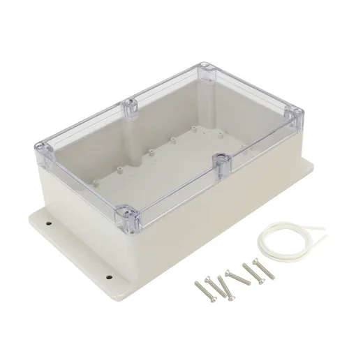 Miniatura 10 de Caja de conexiones de plástico ABS impermeable a prueba de polvo, recinto universal para proyectos eléctricos con cubierta transparente