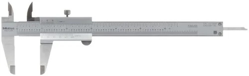 Mitutoyo 530-105 Calibres Vernier, de acero inoxidable, para medidas de interior, exterior, profundidad y escalón, pulgadas, rango de 0"-6",