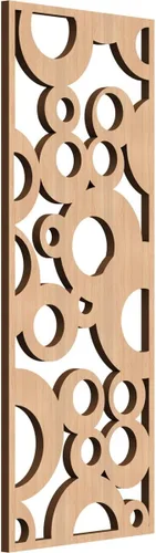 Miniatura 109 de Farwell Paneles de pared decorativos de madera con calado, 13 3/8 pulgadas de ancho x 34 3/8 pulgadas de alto x 1/4 de alto, roble rojo rojo