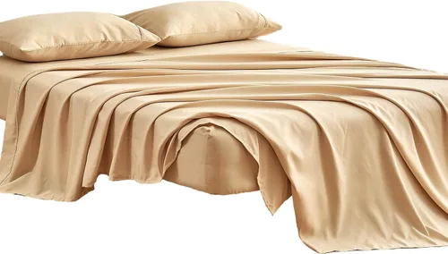 Miniatura 3 de Kingnex Sábanas de sofá cama individual para sofá cama extraíble de 36 x 72 pulgadas, microfibra suave de doble cepillado 1800, 3 piezas incluyen 1