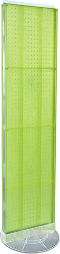 Miniatura 21 de Azar Displays 700440-WHT, EXPOSITOR DE PISO DE PEGBOARD DE DOS CARAS BASE DE ESTUDIO REVOLVANTE REDONDO TAMAÑO DEL PANEL: 16" W X 60" H, Blanco