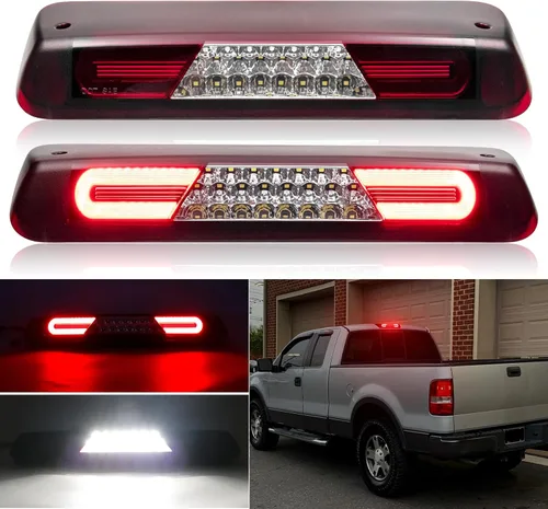 Tercera luz de freno LED de repuesto para F150 2004-2008, Explorer Spor 2007-2010, Mark LT 2006-2008, luz LED de carga blanca mejorada y luz de