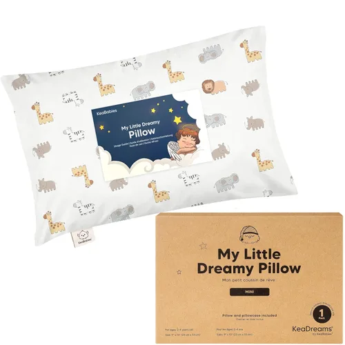 Miniatura 40 de Almohada Mini para Niños Pequeños con Funda - 9x13 My Little Dreamy Almohada de Viaje para Niños para Dormir, Cama de Niños, Pequeña, Minúscula