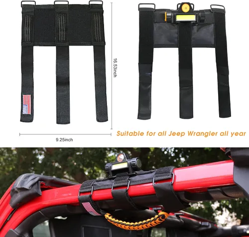 Miniatura 9 de sukemichi Asas de agarre de barra de agarre con luz para Jeep Wrangler Accesorios TJ JK JL YJ Unlimited Rubicon Sahara 2 puertas 4 puertas Jeep