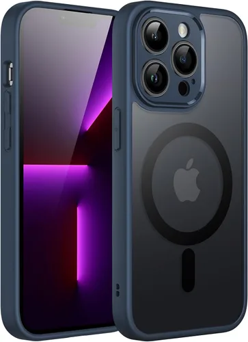 Miniatura 28 de JETech Funda magnética para iPhone 13 de 6.1 pulgadas, compatible con MagSafe, translúcida mate, delgada, a prueba de golpes, color negro
