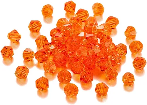 Miniatura 31 de 200 cuentas de cristal de transparencia austriaca, cuentas de vidrio bicona, cuentas espaciadoras sueltas para manualidades, pulseras, aretes