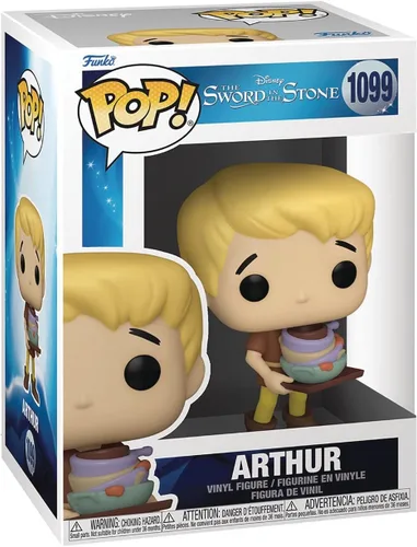 Miniatura 3 de Funko POP Disney: Sword in The Stone - Figura de vinilo de Arthur [Wart] Pop! (paquete con funda protectora compatible con Pop Box), multicolor