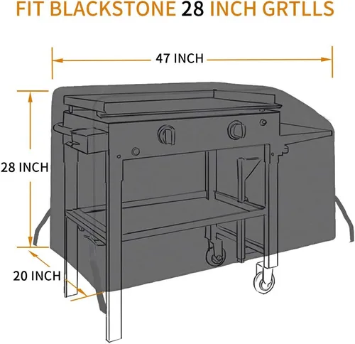 Miniatura 3 de Outspark - Bolsa de transporte resistente a la intemperie para parrilla Blackstone, para parrilla superior de 36 pulgadas, Negro
