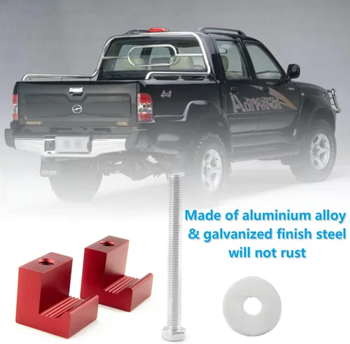 Miniatura 5 de Kit de abrazaderas de montaje para caja de herramientas, ganchos en J para camioneta, amarres de aluminio, ganchos en J cruzados para caja