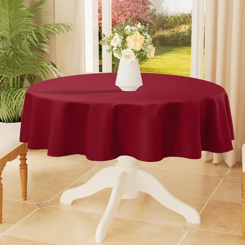 Miniatura 31 de Smiry Mantel rectangular de poliéster impermeable antiarañazos, mantel decorativo de tela lavable para comedor, bufé, fiestas y exteriores, 60 x 84