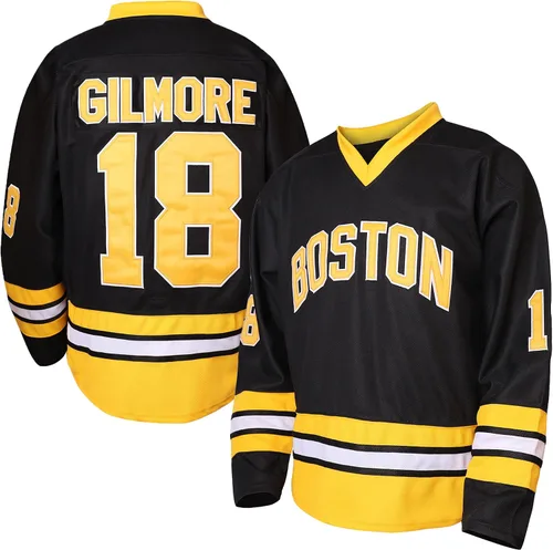 18 Happy Gilmore - Camiseta de hockey para hombre, Boston Adam Sandler 1996, camiseta de hockey sobre hielo, color negro, S-3XL