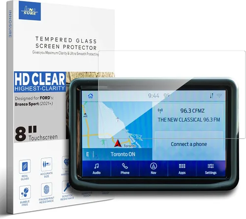 Miniatura 8 de Protector de pantalla de vidrio templado prémium para Ford Bronco 2021 2022 2023 2024 2025 Accesorios de infoentretenimiento para pantalla táctil