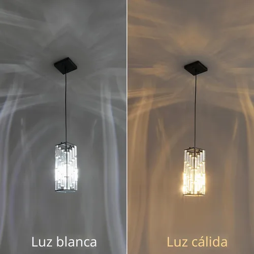 Miniatura 7 de Iluminación colgante color negro, lámpara colgante moderna, mini candelabros de cristal, lámpara colgante ajustable para cocina, isla, comedor