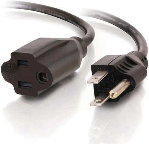 Miniatura 2 de Cables To Go Alargue calibre 18 según el sistema de medición AWG, para ahorrar enchufes, con receptor NEMA 5-15 a enchufe NEMA 5-15, color negro.