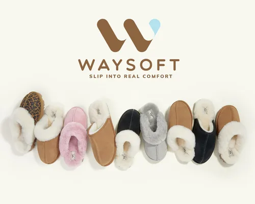 Miniatura 5 de WaySoft Pantuflas de piel de oveja australiana auténtica, 100% piel de oveja dura para mujer, para interiores y exteriores, pantuflas de lana cálida