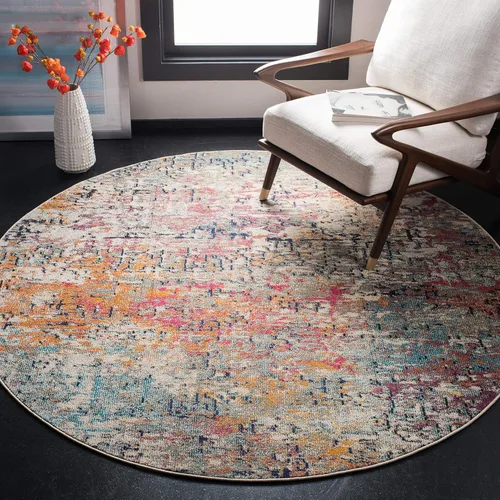 Miniatura 63 de SAFAVIEH Colección Madison - Alfombra de acento 2'2" x 4', negro y dorado, diseño abstracto moderno, no desprende pelusa y fácil cuidado, ideal
