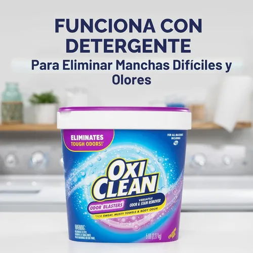 Miniatura 5 de OxiClean Odor Blasters - Polvo versátil para quitar manchas de olores y lavandería, 5 libras