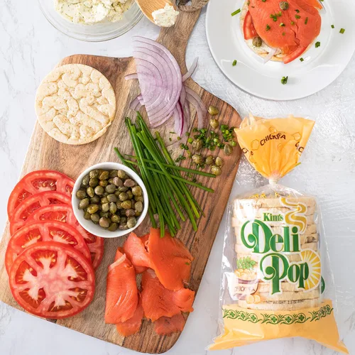 Miniatura 2 de Deli Pop Grain Cakes 12 bolsas Sabor garbanzo 15 pasteles por bolsa Multigrano, vegano natural Snack coreano sin azúcar Bajo en calorías