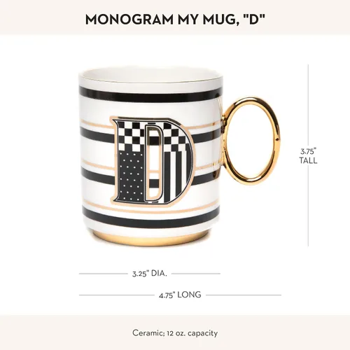 Miniatura 3 de MACKENZIE-CHILDS Mi Taza, Taza de Café de Cerámica Decorativa con Asa, A