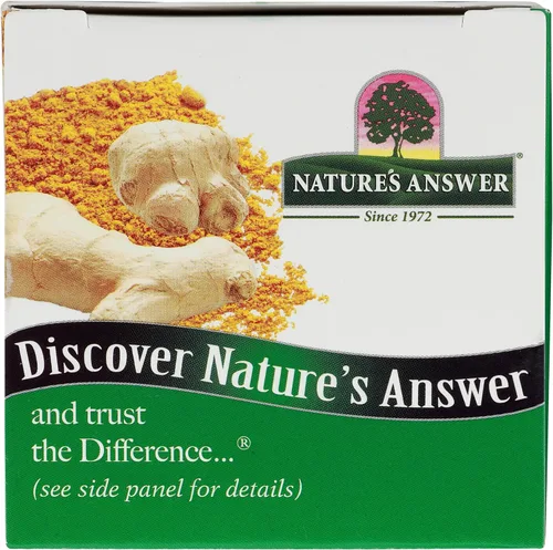 Miniatura 5 de Nature's Answer Cápsulas de cúrcuma y jengibre 90 unidades Apoyo para las articulaciones Sin gluten Vegano Una sola unidad
