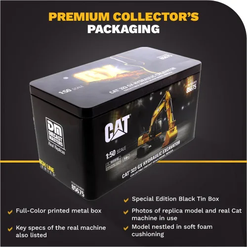 Miniatura 6 de 1:50 Caterpillar 323 GX Excavadora hidráulica - Serie High Line por Diecast Masters