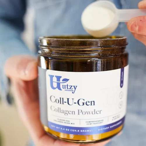 Miniatura 3 de Utzy Naturals UC-II + Fortigel - Polvo de apoyo para las articulaciones, dos formas de colágeno clínicamente estudiadas en una cucharada, sin sabor
