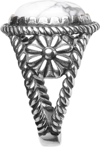 Miniatura 5 de American West - Anillo de plata de ley para mujer y hombre, elección de piedras preciosas de inspiración nativa, tallas 5 a 13, Metal