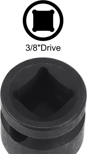 Miniatura 4 de uxcell M7 Impact Spline Bit Socket, 3/8" Square Drive 2.362 in Longitud CR-MO Tamaños métricos 2 Pcs