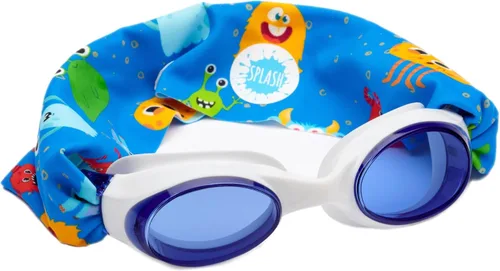Miniatura 9 de Splash Place - Gafas de natación para niños con correa de tela Gafas de natación sin enredos para niños