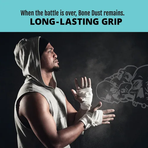 Miniatura 6 de Death Grip Bone DUST MG2+ - Tiza de escalada de 4.41 oz, polvo fino, carbonato de magnesio de agua de mar solar pura, gimnasio, gimnasia, escalada