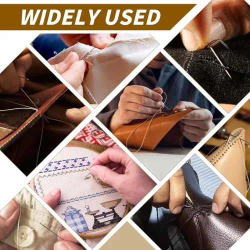 Miniatura 7 de Agujas de coser grandes para ojos, agujas afiladas de 2.05 pulgadas para coser a mano, aguja de hilo de bordado de cuero para manualidades
