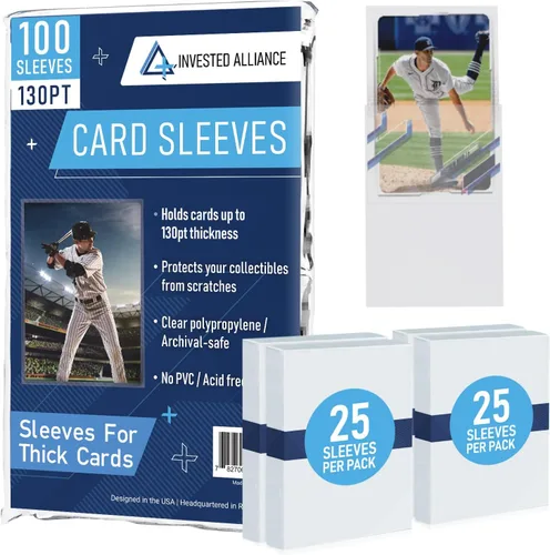Miniatura 16 de Premium Penny Sleeves for Trading Cards Soft Trading Card Sleeves for Baseball Cards, Ultra Clear Plastic Pro Sports Card Sleeve, Football, MTG
