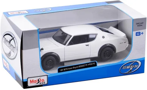 Miniatura 4 de Maisto 1:24 SE 1973 Nissan Skyline GT-R - Blanco
