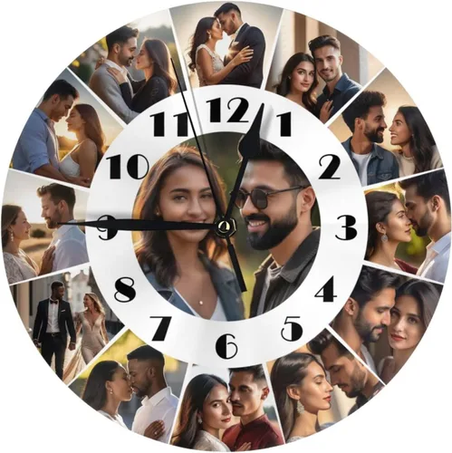 Miniatura 21 de Reloj de pared redondo para cuatro estaciones, árbol de la vida, silencioso, sin tictac, relojes decorativos con pilas, reloj silencioso 9.84