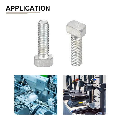 Miniatura 4 de DTGN Tornillo deslizante con ranura en T M6x16mm (DXL), 5 unidades, bueno para la industria de la construcción, pernos de riel en T chapados en zinc