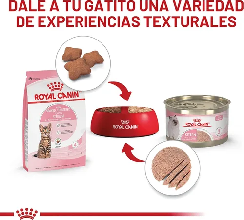 Miniatura 5 de Royal Canin Feline Health Nutrition Alimento Seco para Gatitos Esterilizados/Castrados, Bolsa de 2.5 libras