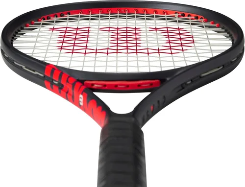 Miniatura 4 de Wilson Clash 100 V3 - Raqueta de tenis de rendimiento para adultos, tamaño de agarre de 2-4 1/4 pulgadas, ensartada con Sensation 16 Natural