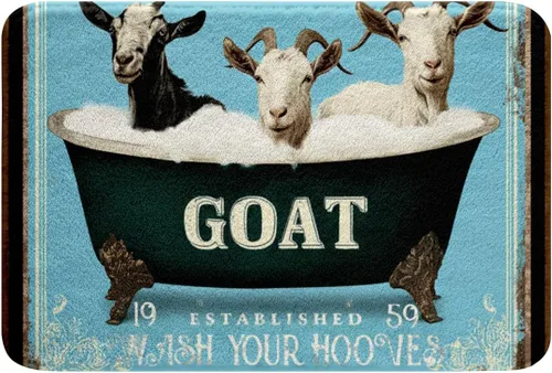 Miniatura 25 de Alfombras de baño antideslizantes con diseño de llamas de dibujos animados para baño, decoración de alpaca verde azulado, extrasuave y absorbente