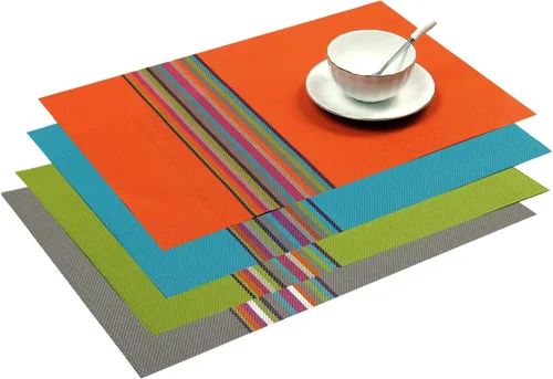 Miniatura 53 de SHACOS - Caminos de mesa de vinilo tejido, lavables, para uso en interiores o exteriores, fáciles de limpiar