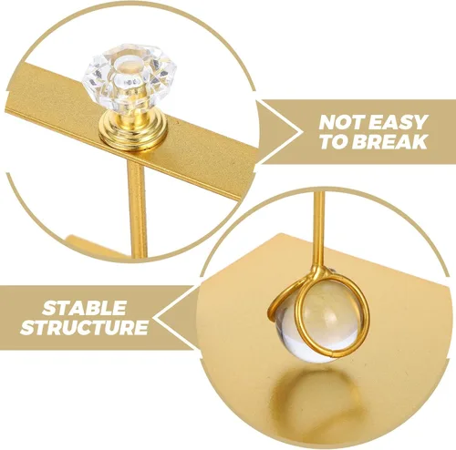 Miniatura 9 de Abaodam Metal Napkin Holder with Handle Modern Square Gold Metal Napkin Stand Large Dining Table for Kitchen and Living Room Decor