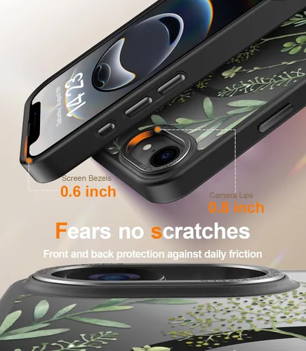 Miniatura 536 de Goodon para iPhone 15 Pro Max con protector de pantalla de privacidad, compatible con Magsafe, funda translúcida mate a prueba de golpes - Linda