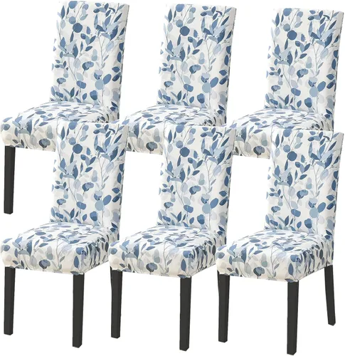 Miniatura 79 de HZDHCLH Juego de 6 fundas grises para sillas Parsons de elastano para comedor, fundas elásticas de elastano para sillas Parsons, fundas de asiento
