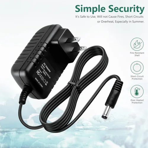 Miniatura 2 de Adaptador de 8 V CC de repuesto para Hurricane SpinScrubber Spin Scrubber Brush Charger Cable de alimentación