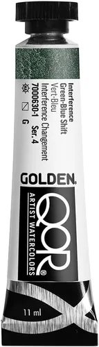 Miniatura 41 de GOLDEN QoR Acuarelas para artistas, Azul cobalto y teja, tubo de 11 ml, pintura profesional de acuarela, semiopaca Verde azulado cobalto