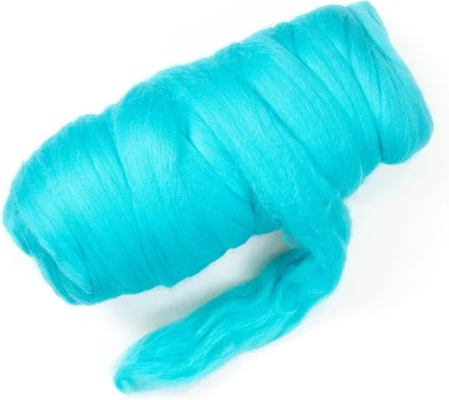 Miniatura 13 de Lana natural coloreada, 1 libra La mejor lana para fieltro de aguja, fieltro húmedo, manualidades y hilado. (Grafito, 1 lb)