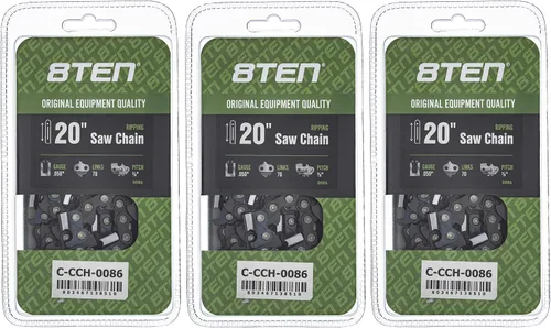 Miniatura 10 de 8TEN Cadena de motosierra semi cincel de 6 pulgadas .050 1/4 42 DL para Worx WG320 Black & Decker LLP120 (paquete de 3)