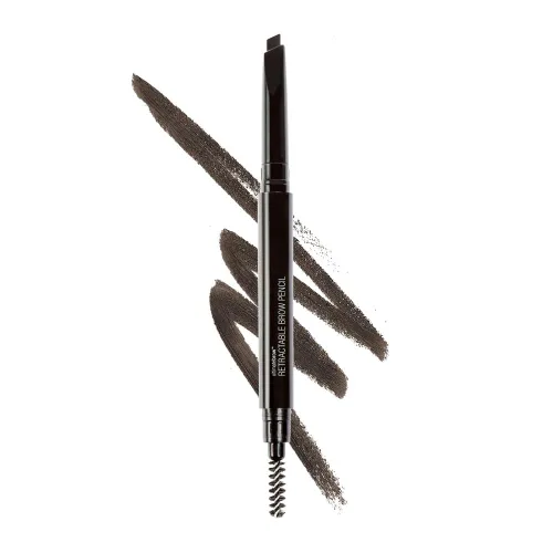Miniatura 15 de wet n wild Lápiz definidor retráctil de cejas definitivo, color marrón ceniza, cepillo de cejas de doble cara, punta fina, formas, define, rellena